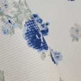 Tela Piqué Estampado Ramo Azul - Ribes y Casals