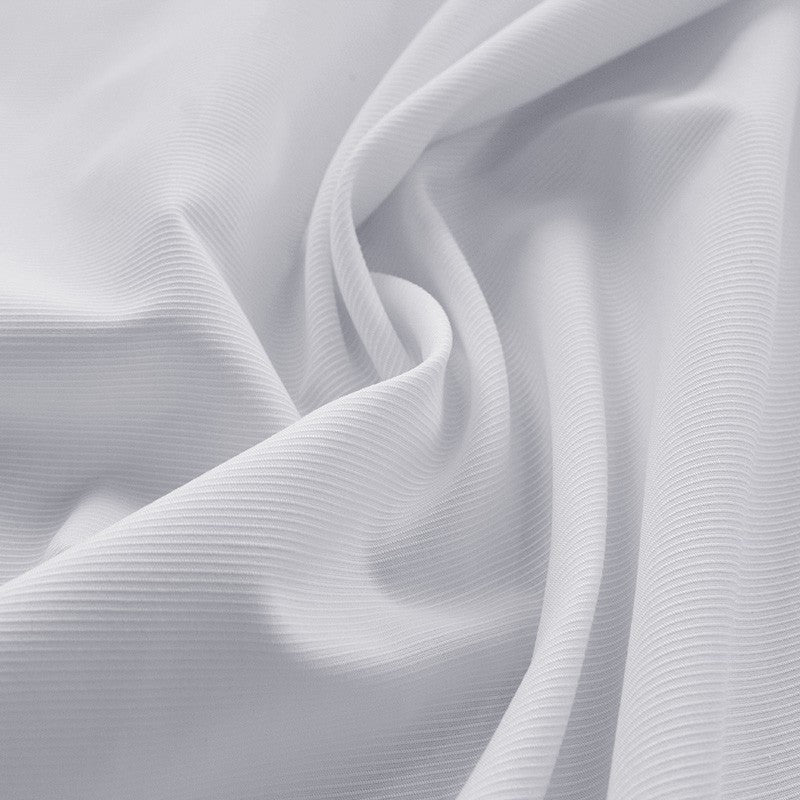 Tela Piqué Milrayas Blanca - Ribes y Casals