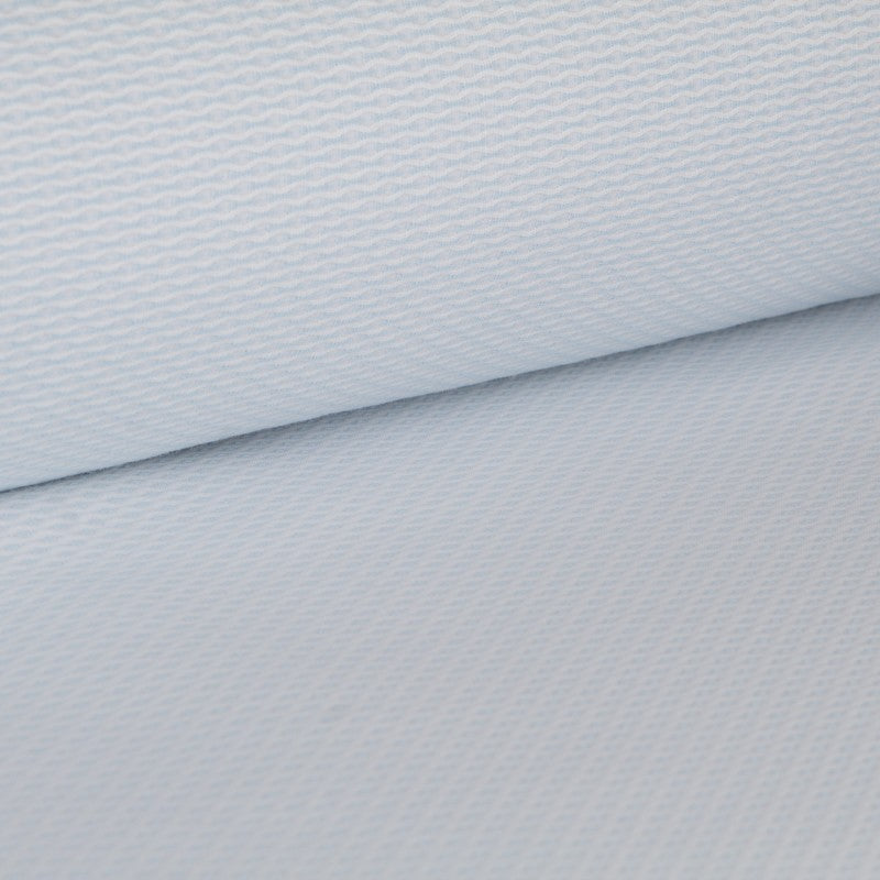 Tela Pique Ojo Perdiz Celeste - Ribes y Casals