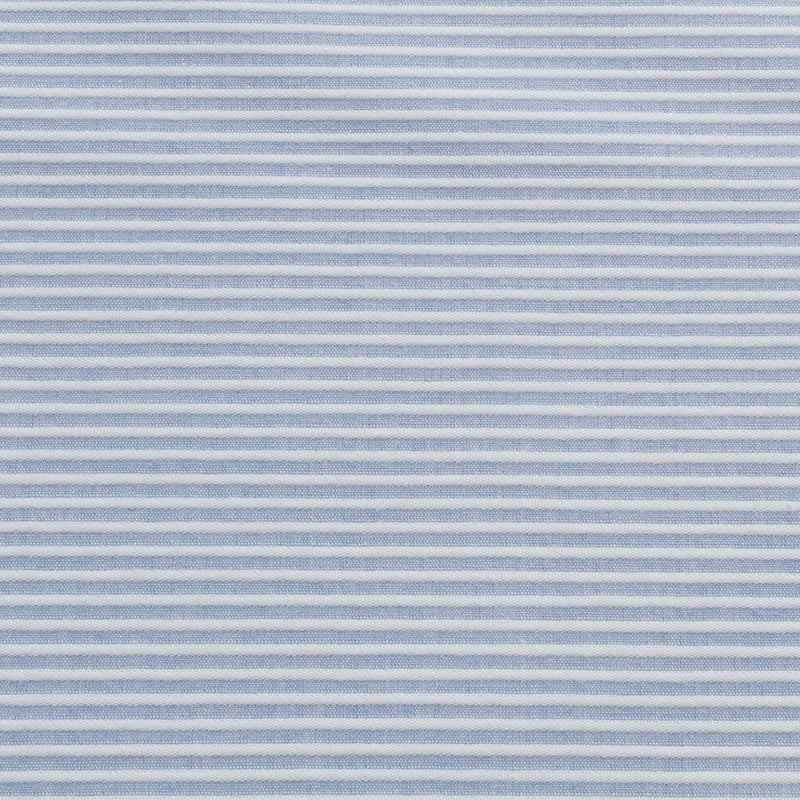 Tela Piqué Otomán Bicolor Celeste - Ribes y Casals