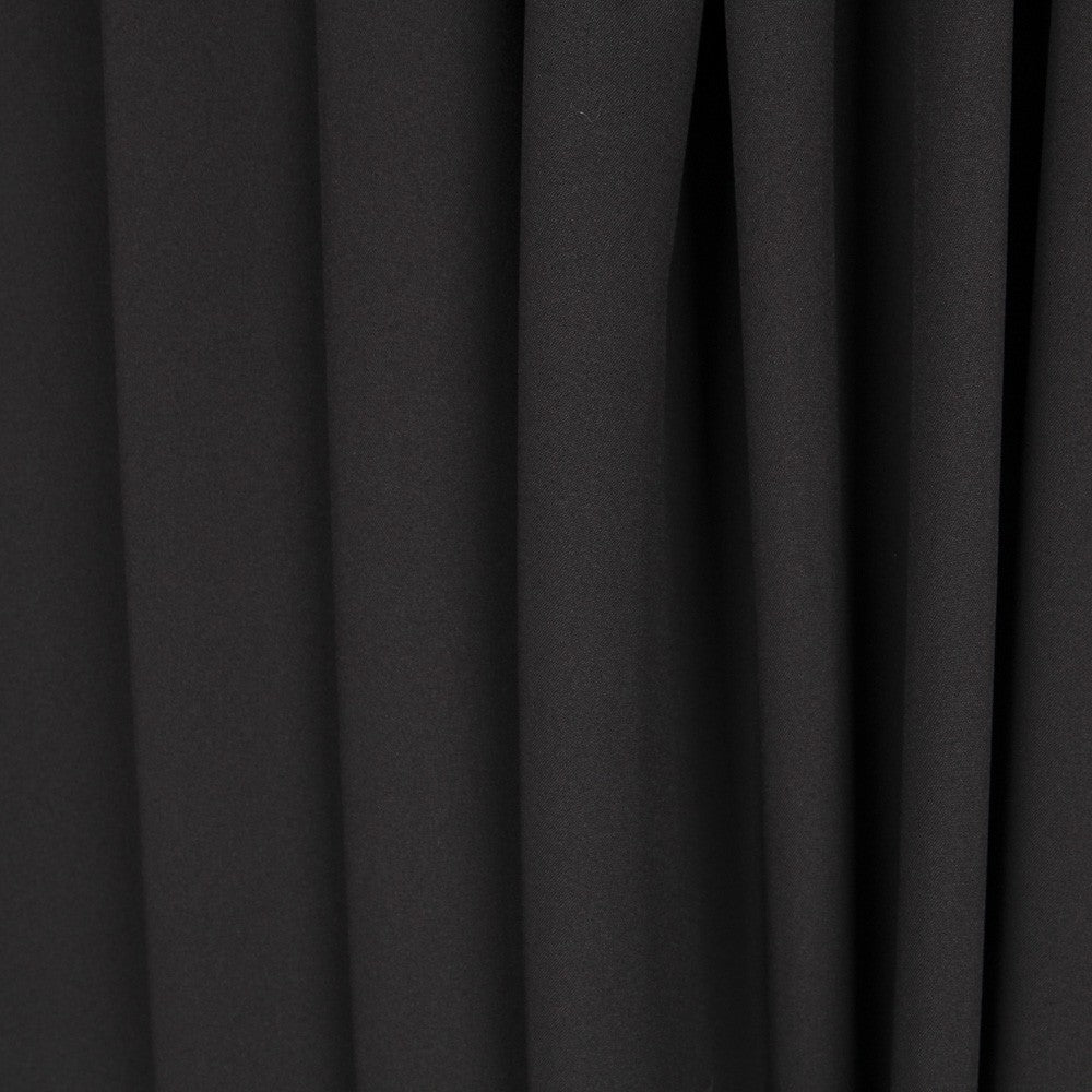 Tela Gabardina Elástica Liso Negro - Ribes y Casals