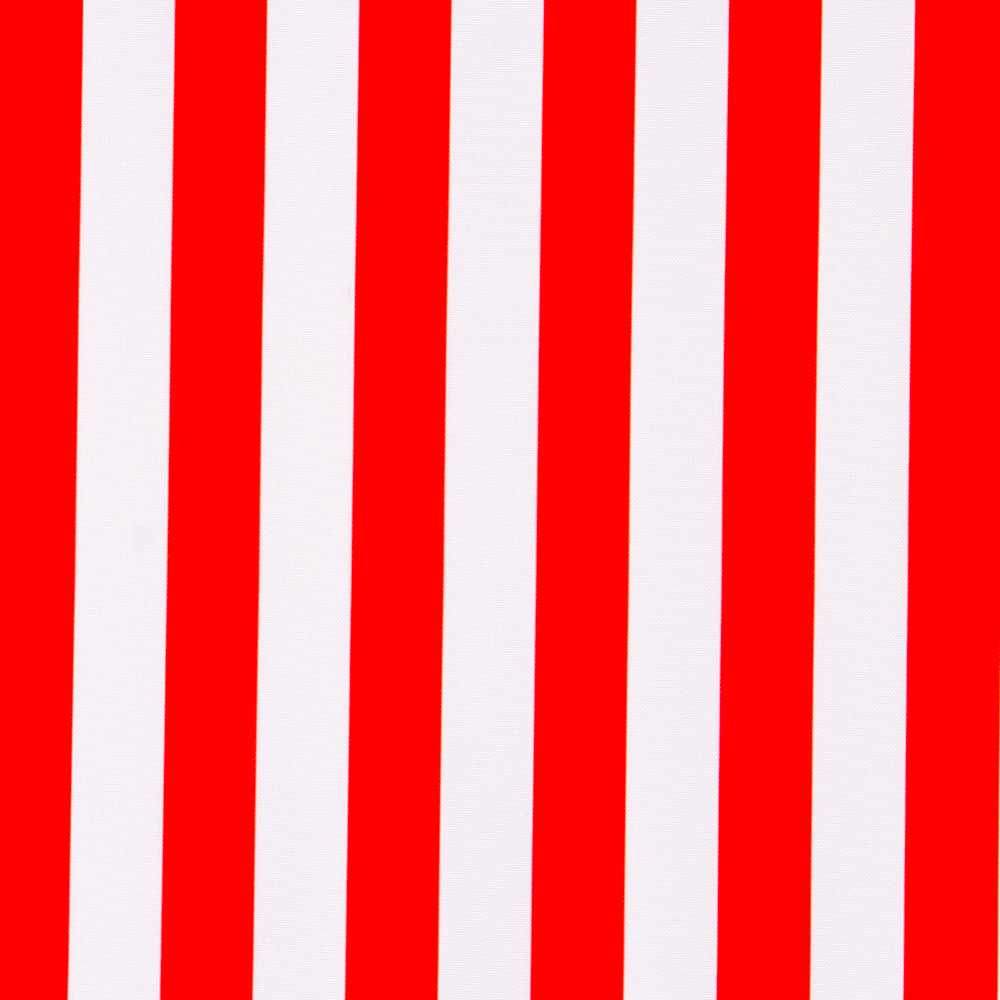 Tela Plana Rayas Blanca Roja 23mm - Ribes y Casals