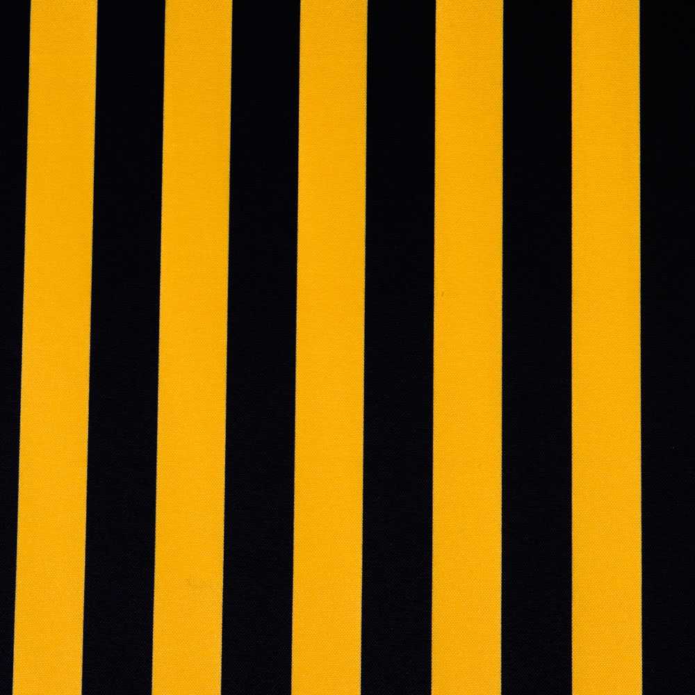Tela Plana Rayas Negra Amarilla 23mm - Ribes y Casals
