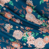 Tela Poliéster Flores Canard - Ribes y Casals