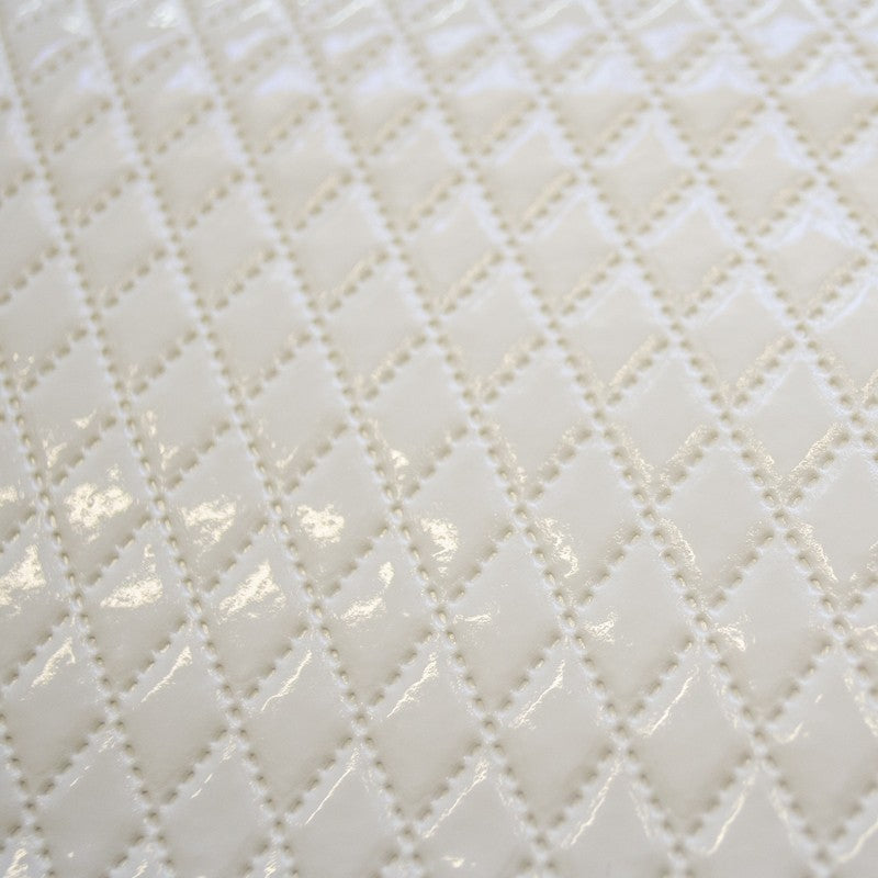 Tela Polipiel Acolchada Rombos Blanca - Ribes y Casals