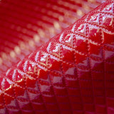 Tela Charol Acolchada Rombos Roja - Ribes y Casals