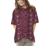 Tela Poncho Rombo Granate - Ribes y Casals