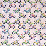 Popelín Algodón Bicicletas Rosa - Ribes y Casals