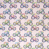 Popelín Algodón Bicicletas Rosa - Ribes y Casals