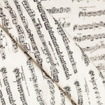Popelín Algodón Notas Musicales Cruda - Ribes y Casals