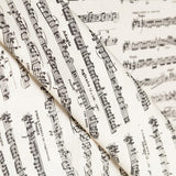 Popelín Algodón Notas Musicales Cruda - Ribes y Casals