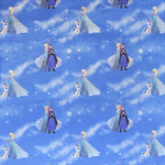 Tela Popelín Disney Frozen Azul - Ribes y Casals