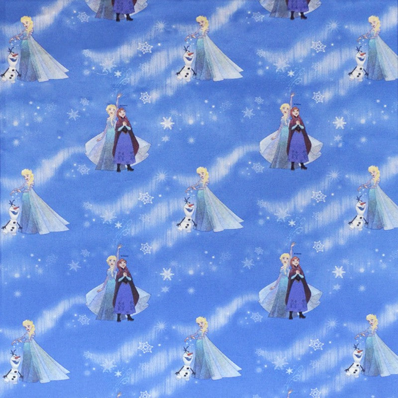 Tela Popelín Disney Frozen Azul - Ribes y Casals