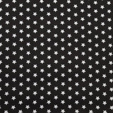 Tela Popelín Estrellas Fondo Negro - Ribes y Casals