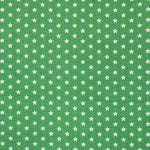 Tela Popelín Estrellas Fondo Verde - Ribes y Casals