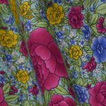 Tela Popelín Flamenca Clavel Fondo Agua - Ribes y Casals