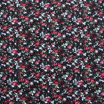 Tela Popelín Flamenca Liberty Flor Roja - Ribes y Casals