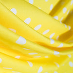 Tela Popelín Flamenca Lunar Fondo Amarillo - Ribes y Casals