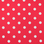 Tela Popelín Flamenca Lunar Fondo Rojo - Ribes y Casals