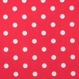 Tela Popelín Flamenca Lunar Fondo Rojo - Ribes y Casals