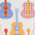 Tela Popelín Guitars Cruda - Ribes y Casals