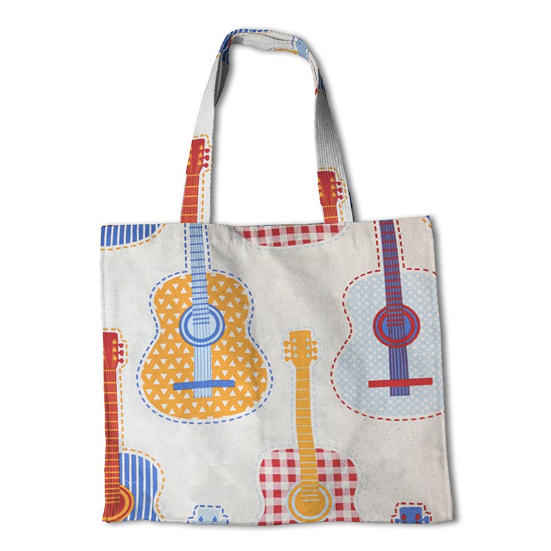 Tela Popelín Guitars Cruda - Ribes y Casals