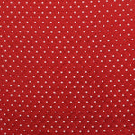Tela Popelín Lunar Bordado Rojo - Ribes y Casals