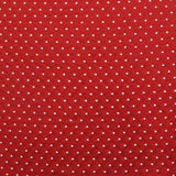 Tela Popelín Lunar Bordado Rojo - Ribes y Casals
