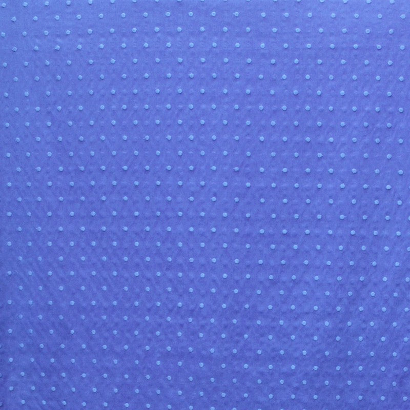 Tela Popelín Lunar Bordado Tono Sobre Tono Azul Denim - Ribes y Casals