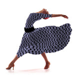 Tela Popelín Lunar Fondo Lila 3,5 cm - Ribes y Casals