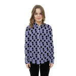 Tela Popelín Lunar Fondo Lila 3,5 cm - Ribes y Casals