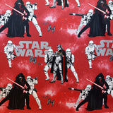Tela Popelín Star Wars Roja - Ribes y Casals