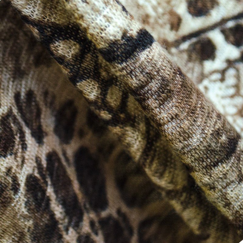 Tela Punto Animal Marrón - Ribes y Casals