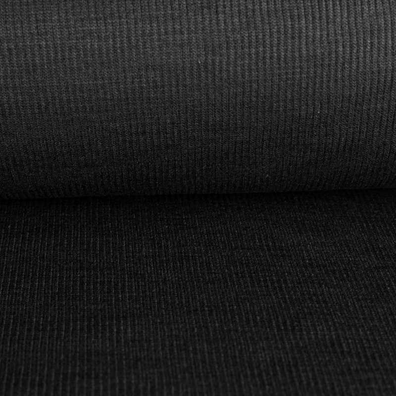 Tela Punto Canalé Negro - Ribes y Casals