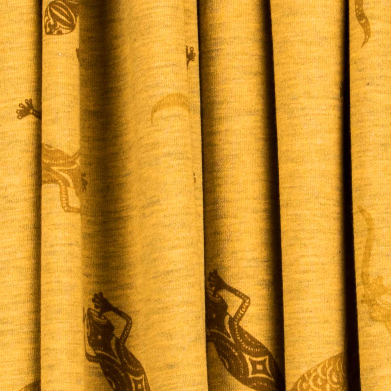 Tela Punto Felpa Mostaza Lagarto - Ribes y Casals