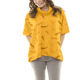 Tela Punto Felpa Mostaza Lagarto - Ribes y Casals