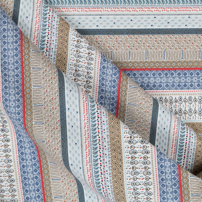 Tela Punto Felpa Nordic Azul - Ribes y Casals