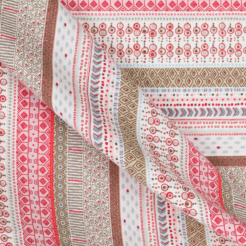 Tela Punto Felpa Nordic Rojo - Ribes y Casals