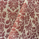Tela Punto Jacquard Barroco Granate - Ribes y Casals