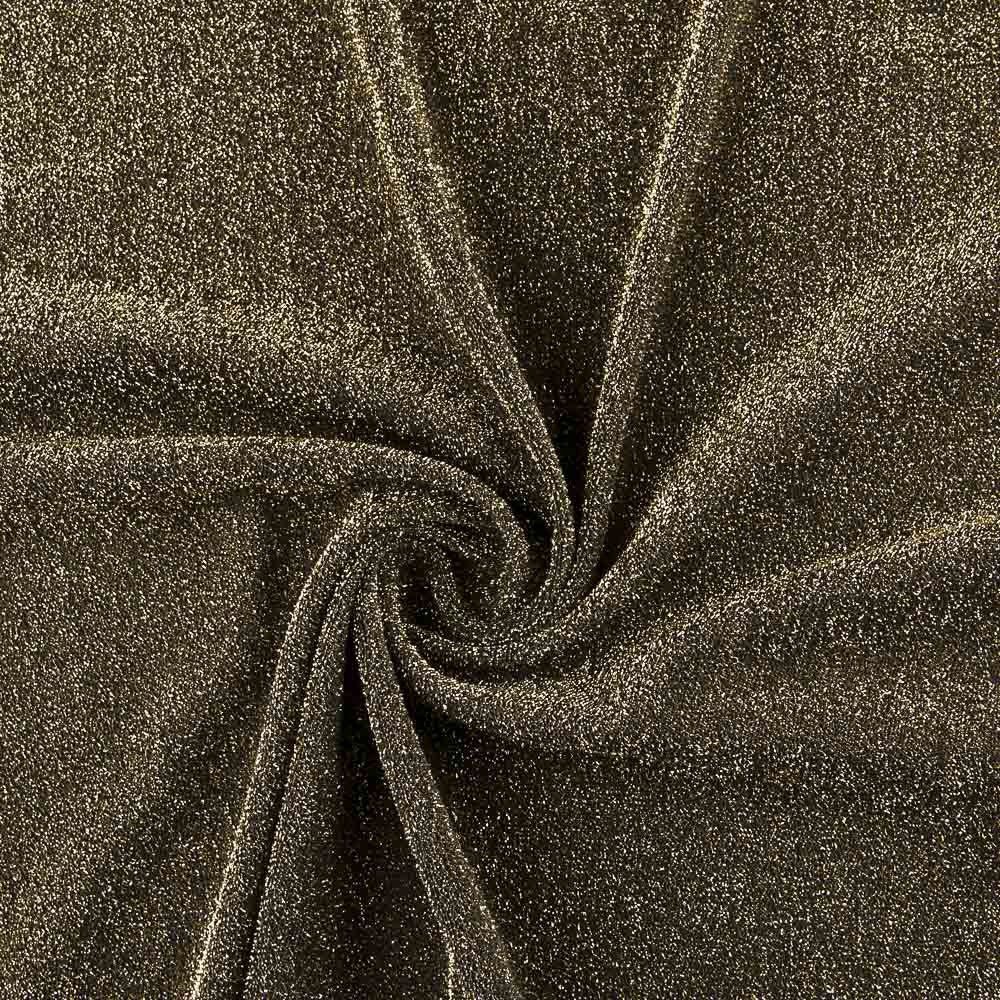 Tela Punto Lamé Oro Negro - Ribes y Casals