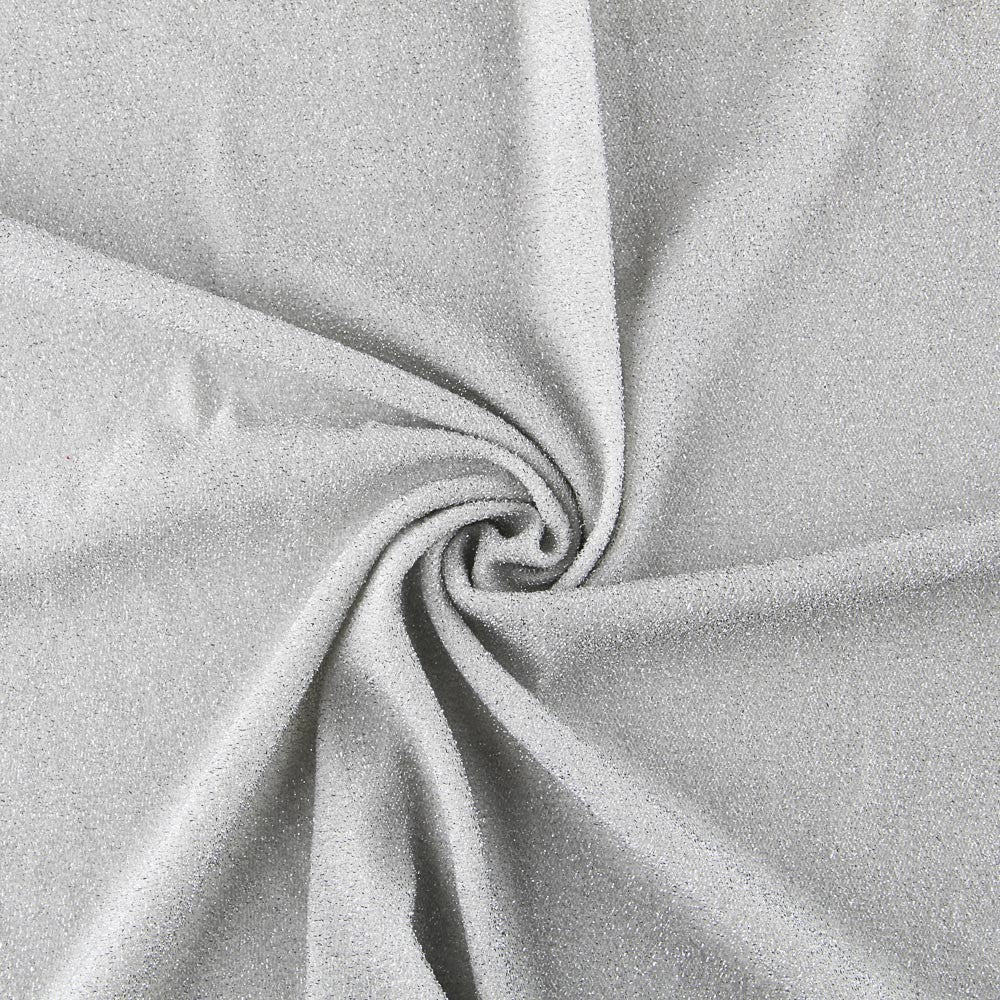 Tela Punto Lamé Plata Blanco - Ribes y Casals