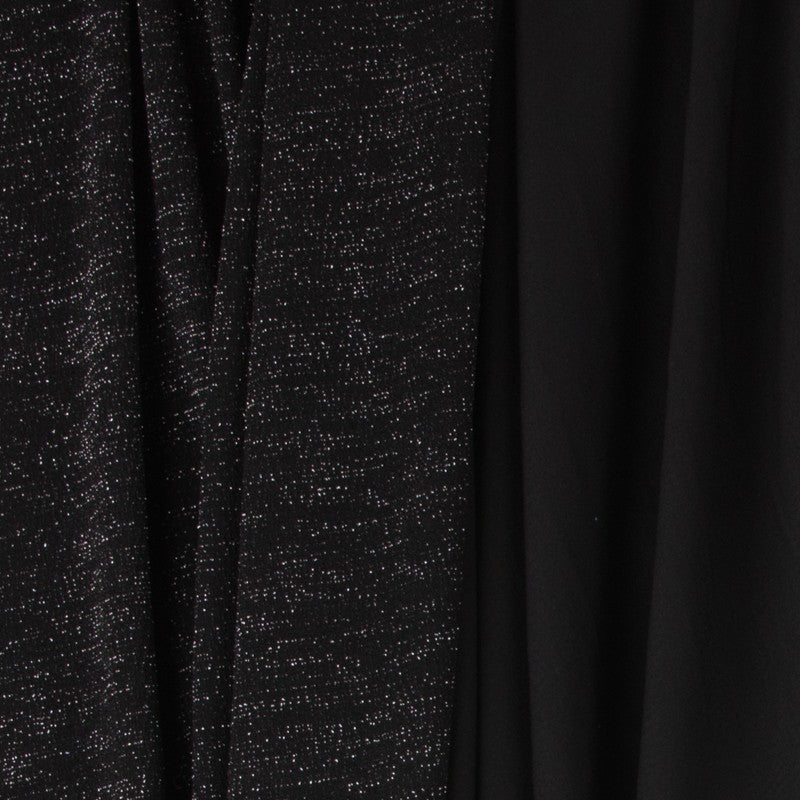 Tela Punto Lurex Negro - Ribes y Casals