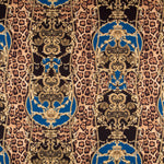 Tela Punto Otomán Leopardo Winter Azul - Ribes y Casals