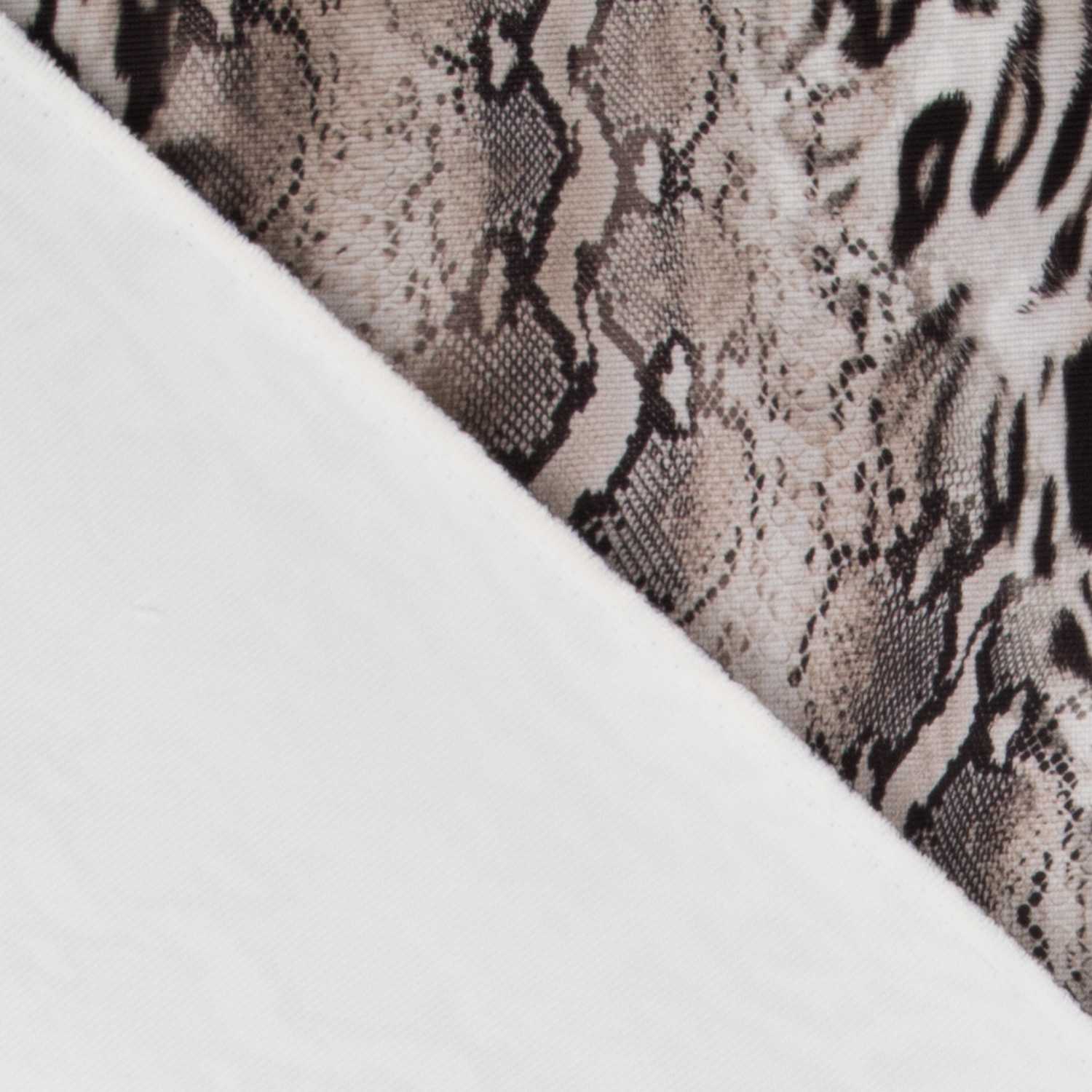 Tela Punto Otomán Reptil Marrón - Ribes y Casals