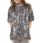 Tela Punto Otomán Reptil Marrón - Ribes y Casals