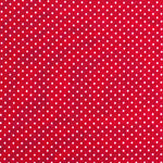 Tela Punto Viscosa Lunar Mini Roja - Ribes y Casals
