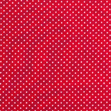 Tela Punto Viscosa Lunar Mini Roja - Ribes y Casals