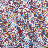 Tela Punto Viscosa Mosaico Flor Azul - Ribes y Casals