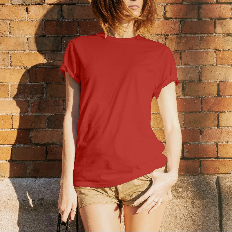 Tela Punto Viscosa Naranja Quemado - Ribes y Casals