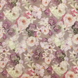 Tela Raso Mikado Bouquet Lila - Ribes y Casals